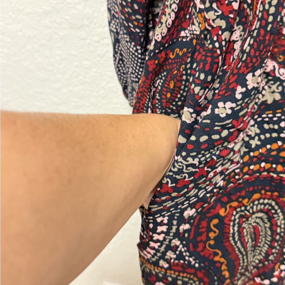 NWT KNOX ROSE Paisley Print Dress - Picture 8 of 10